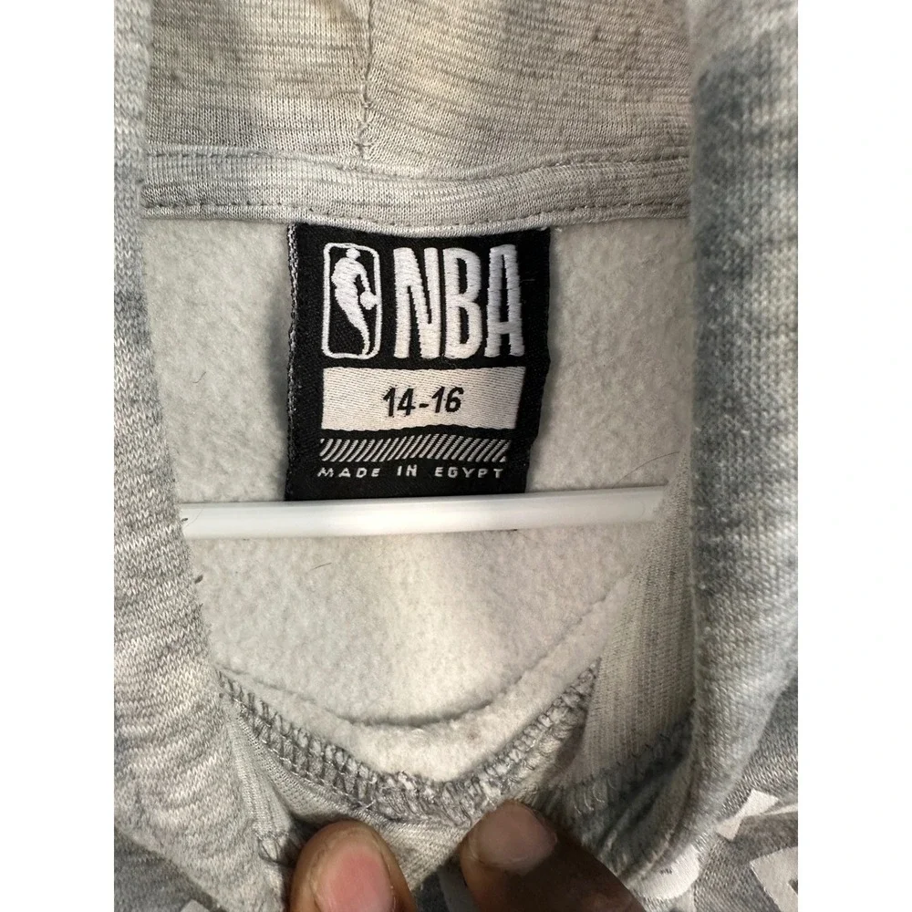 NBA Hoodie Youth Size 14-16‎ Gray National Basketball Association